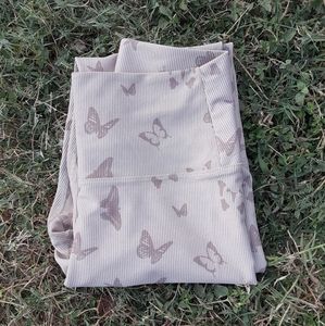 NWOT Beach Riot Ribbed Butterfly Leggings